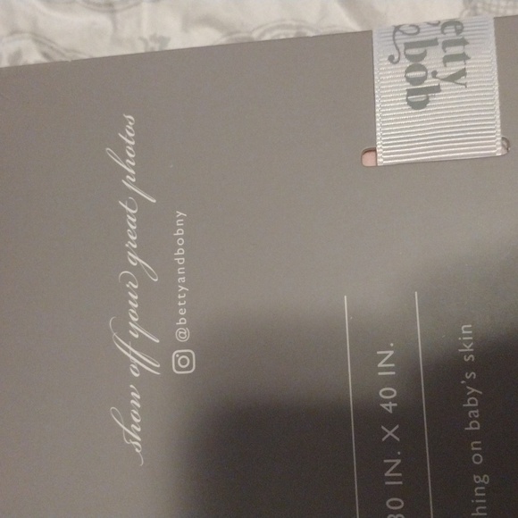 NEW Betty and Bob 2 pc Swaddle Blanket and Hat - Picture 8 of 11